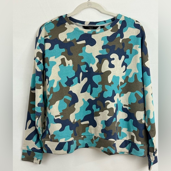 G.I.L.I. Drop Sleeve Crew Neck Long Sleeve Sweatshirt XS - Picture 1 of 5